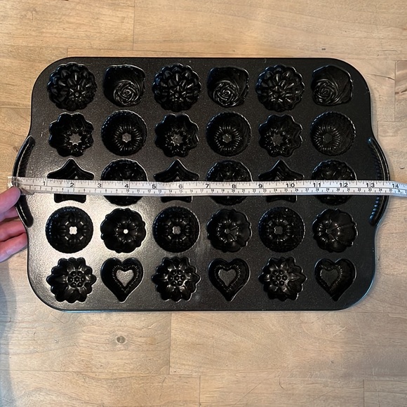 BUNDT TEA CAKE & CANDIES NonStick Pan 2.5cup .59Liter Flower Star Heart Cake NEW - Picture 14 of 16